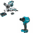 Makita GSL02M1 40V max XGT 8-1/2" Dual-Bevel Sliding Compound Miter Saw W/ FREE GSA01Z Blower