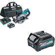Makita GSR01M1 40V max XGT Rear Handle 7-1/4" Circular Saw Kit, 4.0 Ah W/ BL4025 2.5Ah Battery