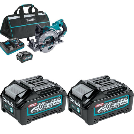 Makita GSR01M1 Rear Handle Circular Saw Kit W/ BL4040 4.0Ah Battery, 2 Pack