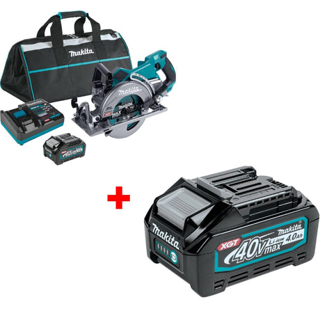 Makita GSR01M1 40V Max XGT® Circ Saw Kit w/ FREE BL4040 40V Max XGT Battery