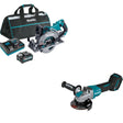 Makita GSR01M1 Rear Handle Circular Saw Kit W/ FREE GAG13Z Angle Grinder