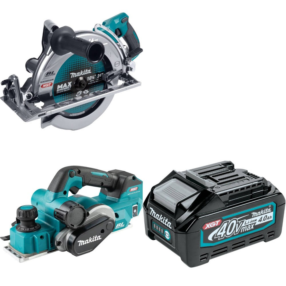 Makita Rear Handle Circular Saw Kit W/ Planer and FREE 4.0Ah Battery