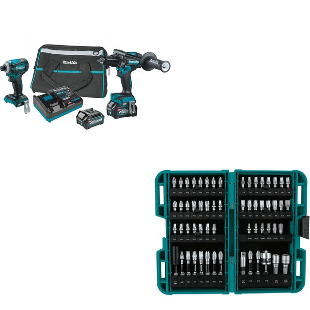 Makita GT200D 40V max XGT 2-Pc. Combo W/ FREE E-01644 Bit Set