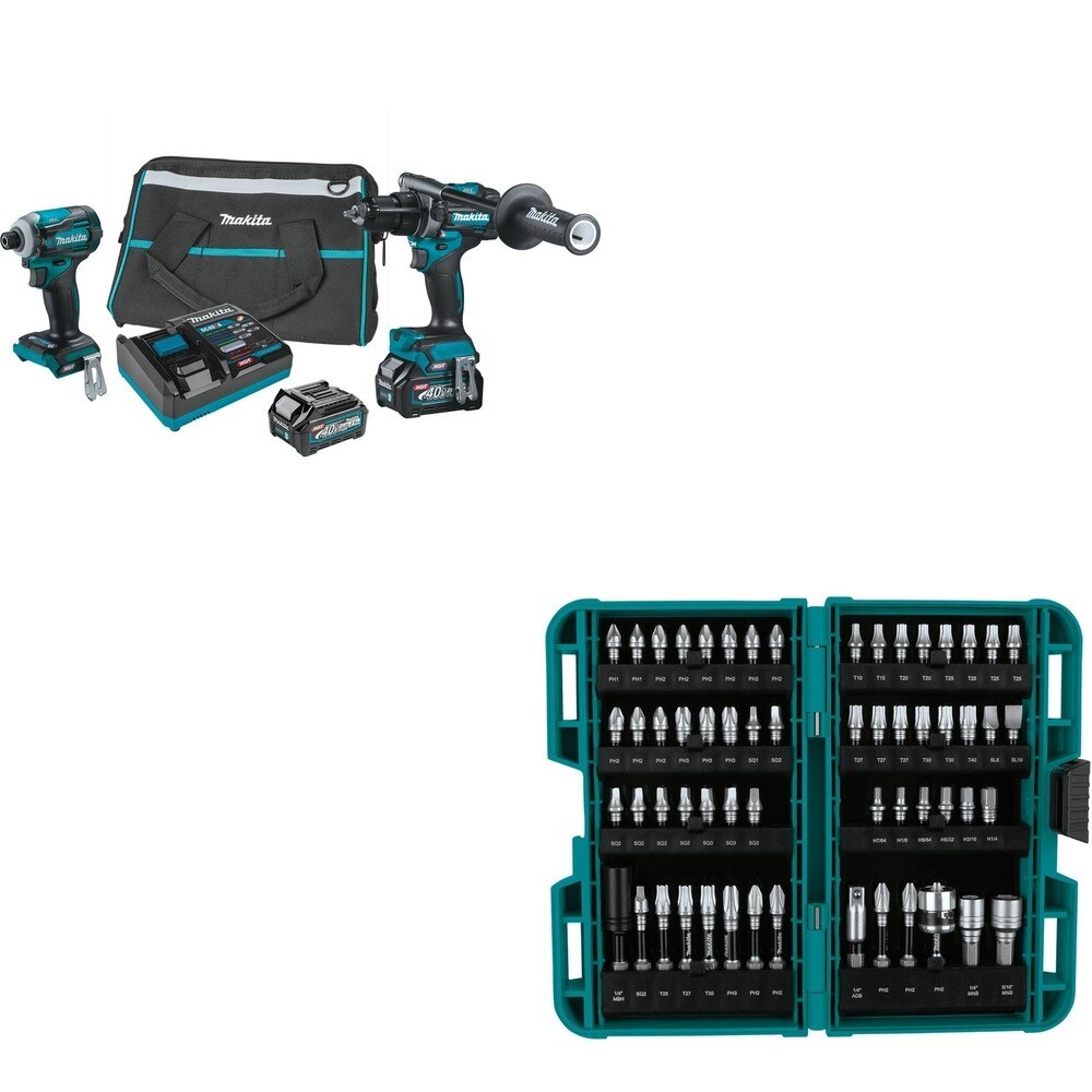 Makita GT200D 40V max XGT 2-Pc. Combo W/ FREE E-01644 Bit Set