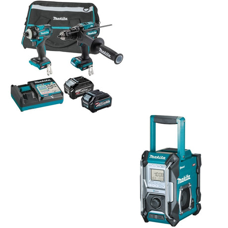 Makita GT202SU1D1 40V max XGT Brushless Cordless 2-Pc Combo W/ FREE GRM02 Job Site Radio