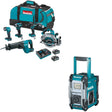 Makita GT501M 5-Pc Combo Kit W/ FREE GRM02 Job Site Radio
