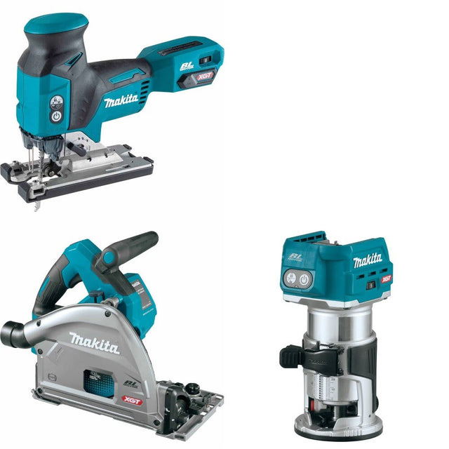 Makita GVJ01Z Barrel Grip Jig Saw Kit W/ GPS01Z Plunge Saw and FREE GTR01Z Compact Router