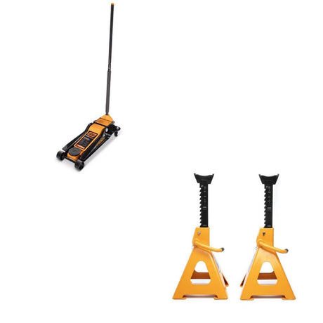 GearWrench GWLPFJ3T Floor Jack Kit W/ FREE GWJS6T 6 Ton Jack Stands