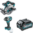 Makita GWT07Z Impact Wrench W/ GSH05Z Circular Saw and FREE BL4040 Battery