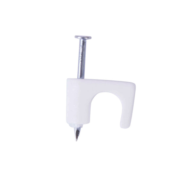 Gardner Bender  PSW-100 Coax Staple 1/4" White, (100-pack)