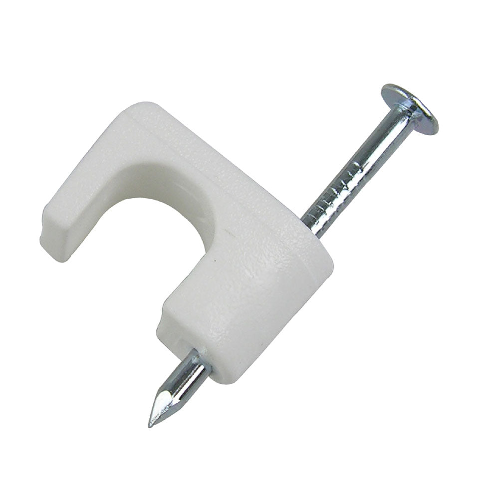 Gardner Bender  PSW-1650T Coax Staple 1/4" White, 25/Clam