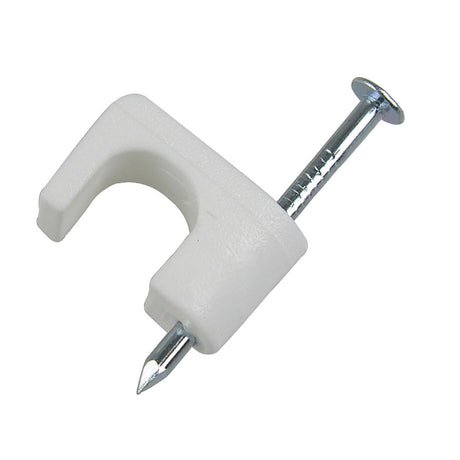 Gardner Bender  PSW-165 Coax Staple 1/4" White, 50/Clam