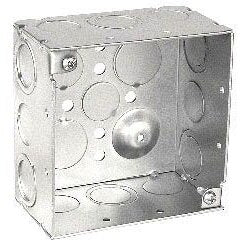 Garvin 52171-S 4"x2-1/8" Junction Box w/1/2" & Combo Knockouts
