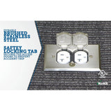 Garvin FBCVSS-1TR-KIT Flush Single Gang Floor Box, 20A Tamper-Resistant Receptacle - 4