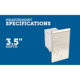 Garvin FBCVSS-1TR-KIT Flush Single Gang Floor Box, 20A Tamper-Resistant Receptacle - 5