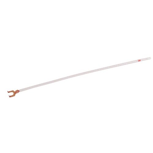 Garvin PTST12WH 8" White 12 Gauge Stranded Wire Grounding Pigtail - 2
