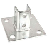 Garvin SFP14 4 Hole Single Channel Post Base for 1-5/8 in. Strut