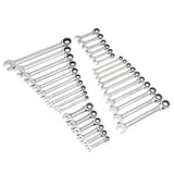 GearWrench 39327 SAE/Metric 72-Tooth Combination Ratcheting Wrench Tool Set (32-Piece)