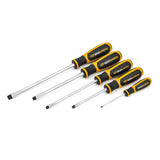 GearWrench 80053H 5 Pc. Slotted Dual Material Screwdriver Set