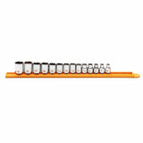 GearWrench 80552H 14 Piece 3/8" Drive 6 Point Metric Hi-Viz Socket Set