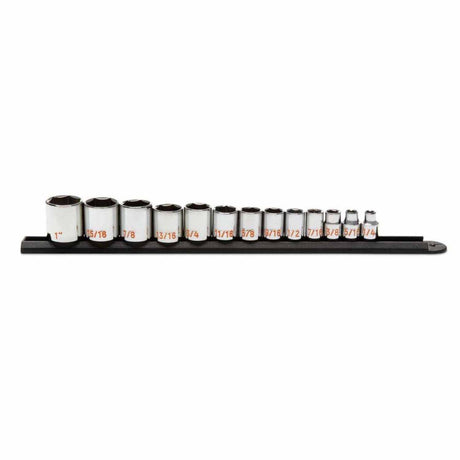 GearWrench 80553H 13 Piece 3/8" Drive 6 Point SAE Hi-Viz Socket Set