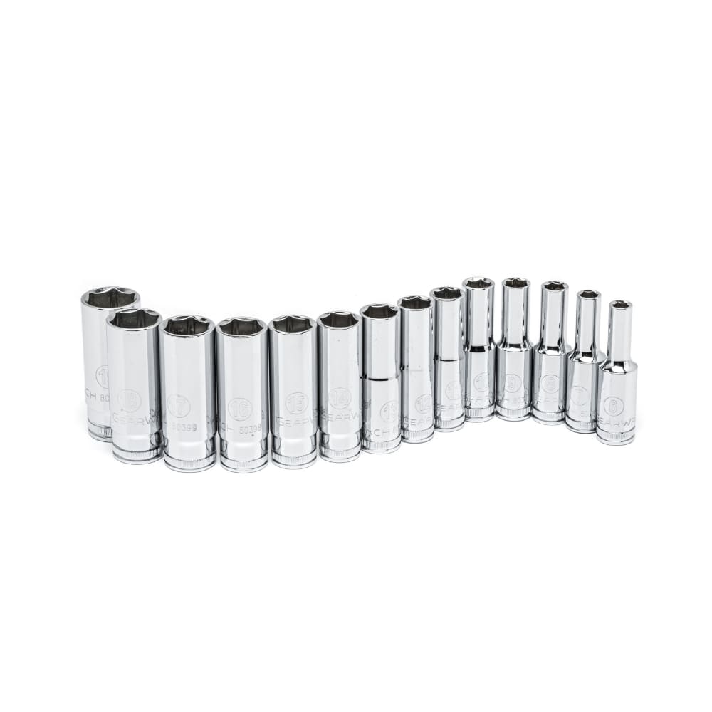 GearWrench 80554 14 Pc. 3/8" Drive 6 Point Deep Metric Socket Set - 2