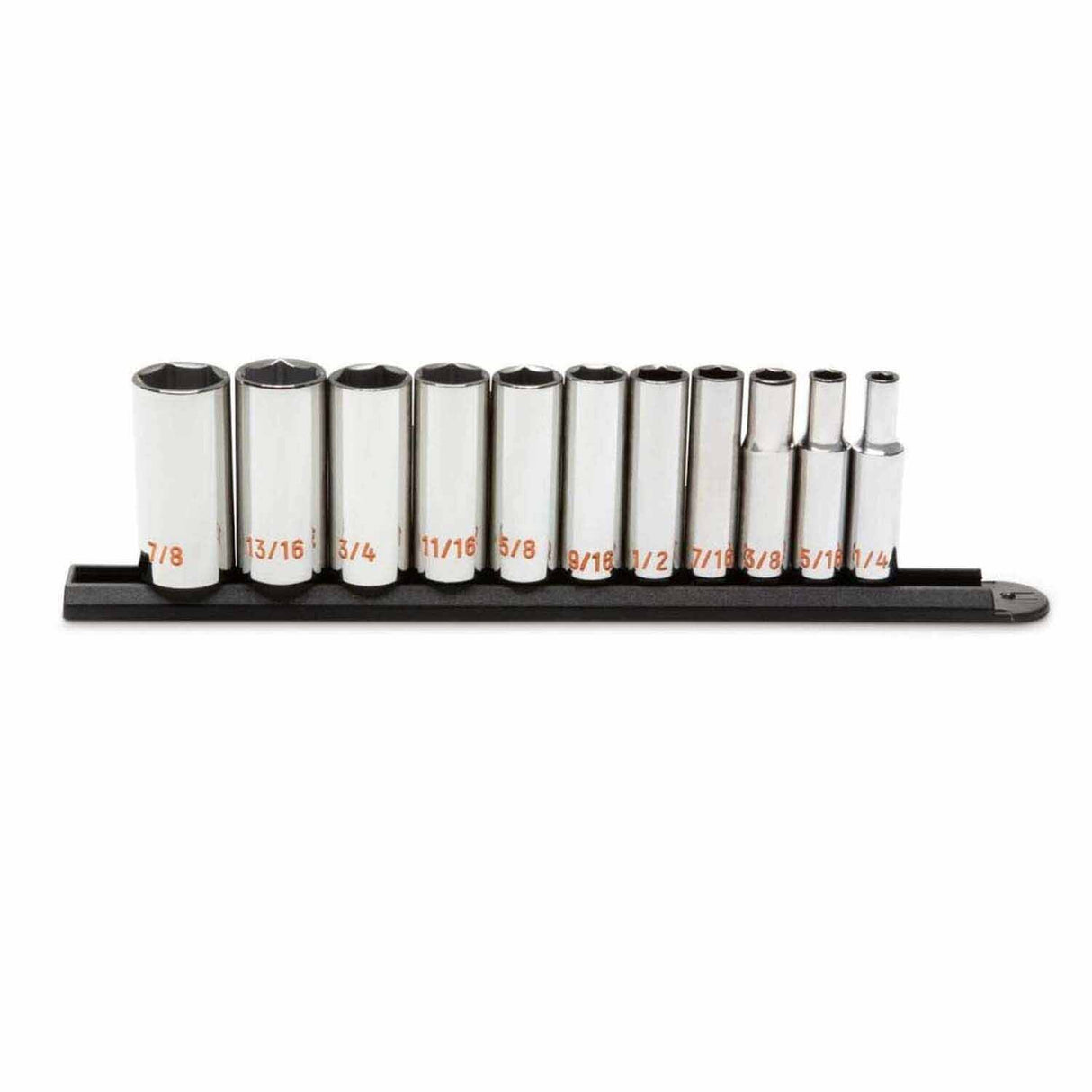 GearWrench 80555H 11 Piece 3/8" Drive 6 Point SAE Hi-Viz Deep Socket Set