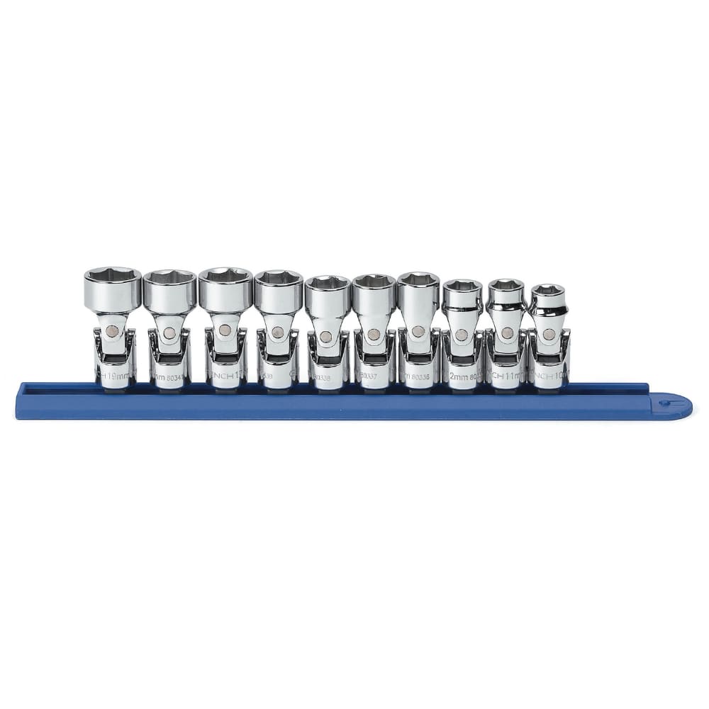 GearWrench 80565 10 Pc. 3/8" Drive 6 Point Flex Metric Socket Set