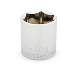 GearWrench 80677 1/2" Drive 6 Point Standard SAE Socket 1-3/16"