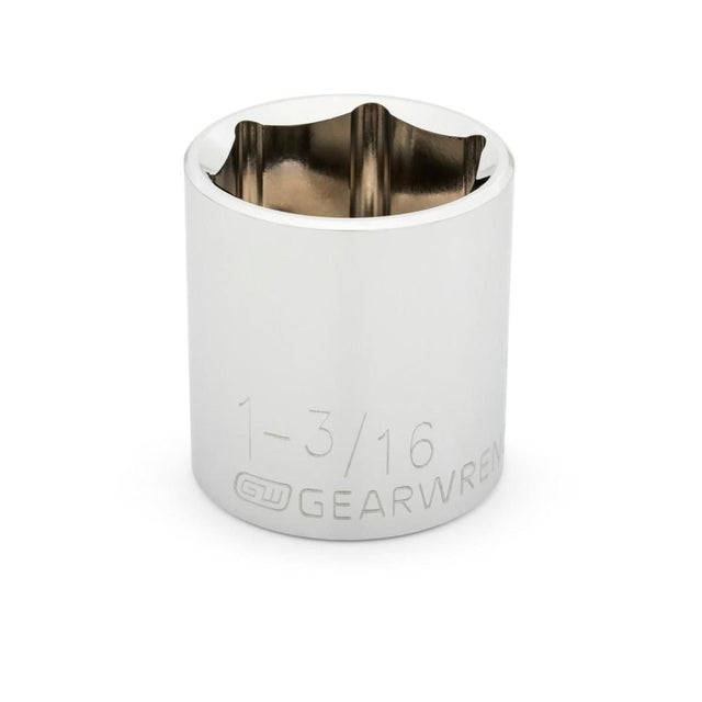 GearWrench 80677 1/2" Drive 6 Point Standard SAE Socket 1-3/16"
