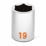 GearWrench 80702H 13 Piece 1/2" Drive 6 Point Metric Hi-Viz Socket Set - 5