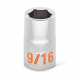 GearWrench 80703H 11 Piece 1/2" Drive 6 Point SAE Hi-Viz Socket Set - 5