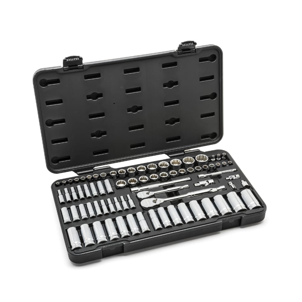 GearWrench 80948 76 Pc. 1/4" & 3/8" Drive 12 Point Standard & Deep SAE/Metric Mechanics Tool Set - 3