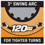 GearWrench 81206XP 3 Piece 1/4, 3/8 and 1/2 Drive 120XP Full Polish Teardrop Ratchet Set - 8