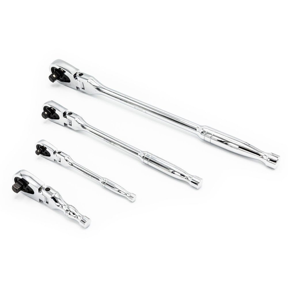 GearWrench 81230XP 4 Pc. 1/4", 3/8" & 1/2" Drive 120XP Flex Head Teardrop Ratchet Set - 2