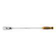 GEARWRENCH 81372T 1/2 Inch Drive 90-Tooth Locking Flex Head Teardrop Ratchet, Dual Material Grip, 24 Inch Length