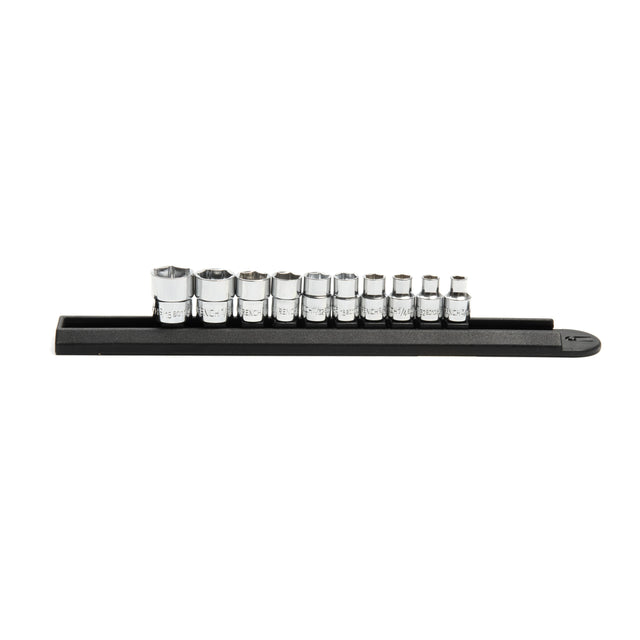 GearWrench 81395 10 Piece 1/4" Drive 6 Point Stubby Socket Set SAE
