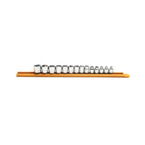 GearWrench 81396 14 Piece 3/8" Drive 6 Point Stubby Socket Set Metric