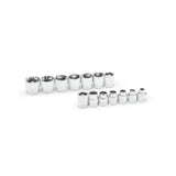 GearWrench 81396 14 Piece 3/8" Drive 6 Point Stubby Socket Set Metric - 4