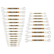 GearWrench 81900H 12 Point SAE Metric Hi Viz Long Pattern Combination Wrench Set (24 Piece Set)