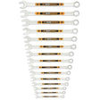 GearWrench 81902H 12 Point Metric Hi-Viz Long Pattern Combination Wrench Set 8 mm to 22 mm (15 Piece)