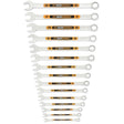 GearWrench 81902H 12 Point Metric Hi-Viz Long Pattern Combination Wrench Set 8 mm to 22 mm (15 Piece)