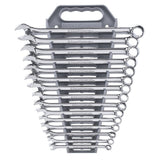 GearWrench 81902 15 Pc. 12 Point Long Pattern Combination Metric Wrench Set