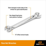 GearWrench 81906 6 Pc. Flare Nut Metric Wrench Set - 2