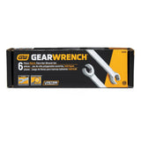 GearWrench 81906 6 Pc. Flare Nut Metric Wrench Set - 6