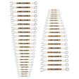 GearWrench 81919H Hi-Viz Long Pattern 12 Point SAE Metric Combination Wrench Set (44 Piece Set)