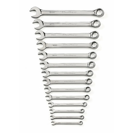 GearWrench 81925 14 Pc. 6 Point Combination Metric Wrench Set