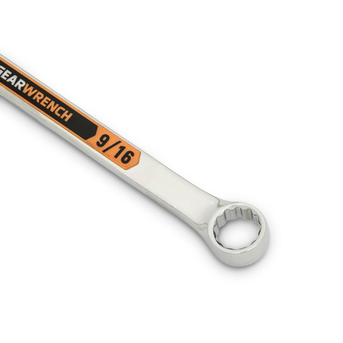 GearWrench 81933H 12 Point SAE Hi-Viz Long Pattern Combination Wrench Set with Tool Roll (7 Piece) - 3
