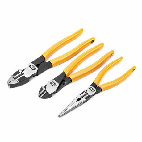 GearWrench 82202-06 3 Piece PITBULL Dipped Handle Electrician's Plier Set