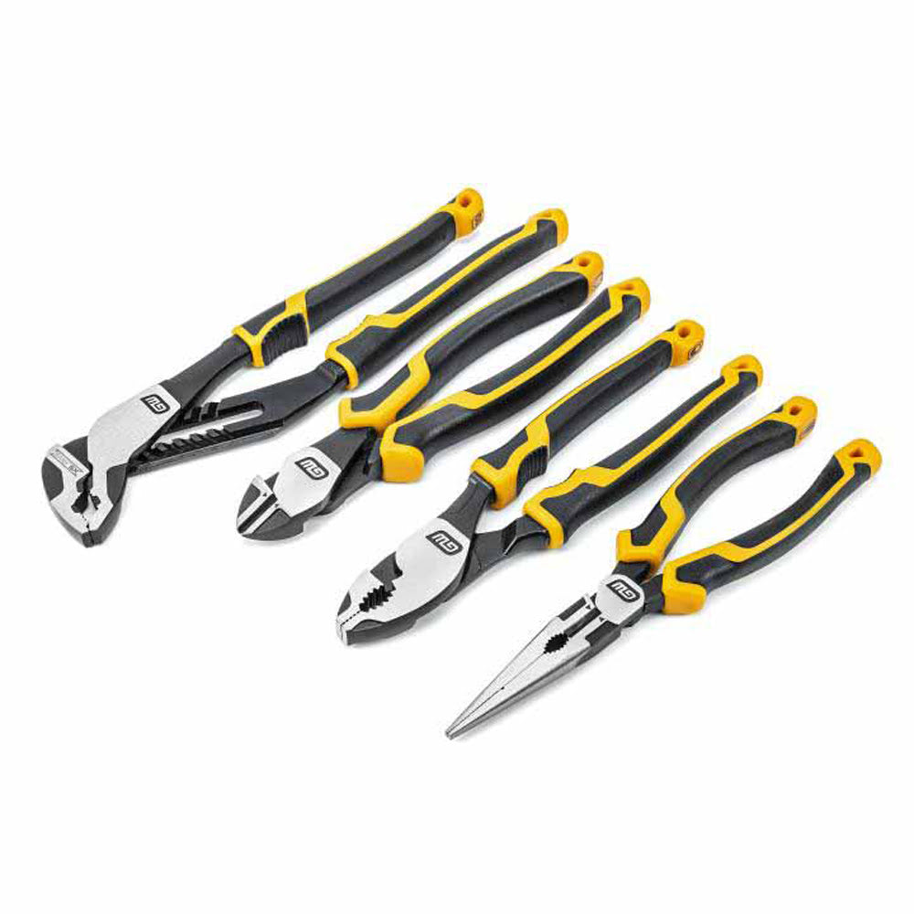 GearWrench 82203C-06 4 Piece PITBULL Dual Material Mixed Plier Set